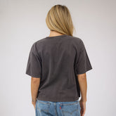 Perfect Oversized Cotton Tee, Charcoal