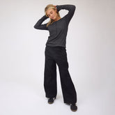 Black Canvas Trouser