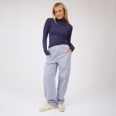 Cargo Pants, Navy Stripe