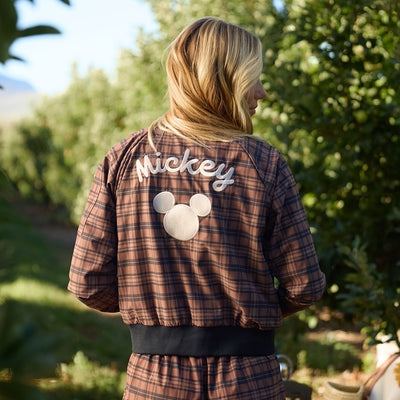 Disney Mickey Bomber Jacket, Plaid