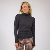 Tatum Turtleneck, Charcoal