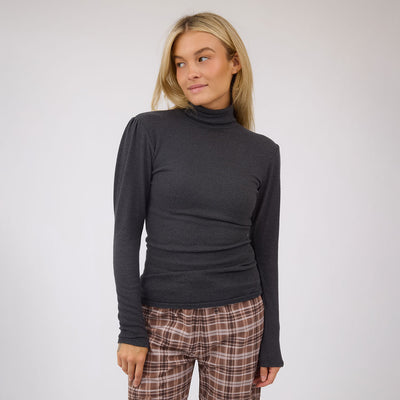 Tatum Turtleneck, Charcoal