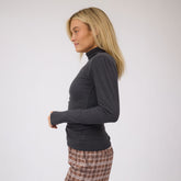 Tatum Turtleneck, Charcoal