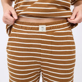 Pajama Pants, Brown Stripe