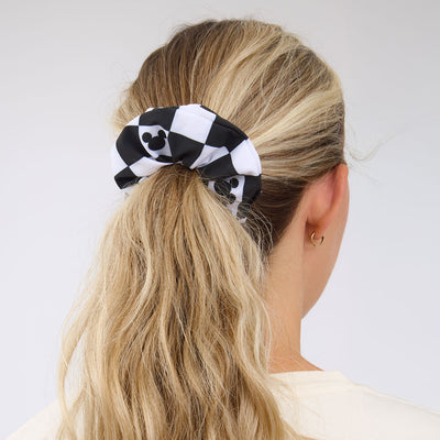 Disney Scrunchie, Mickey Black Check