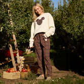 Disney Mickey Plaid Crew Sweatshirt, Natural