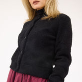 Alta Sherpa Cardigan, Black