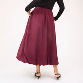 Vienna Bubble Skirt, Burgundy Gingham