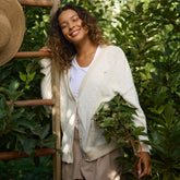 Disney Mickey Cottage Cardigan, Natural