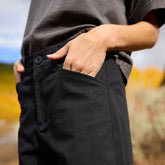 Black Canvas Trouser