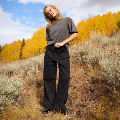 Black Canvas Trouser