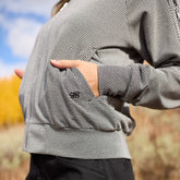 Honeycomb Bomber Jacket, Black
