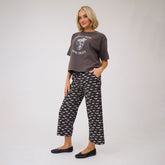 Perfect Bow Skull Tee, Charcoal