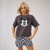 Disney Mickey Vampire Perfect Tee, Charcoal