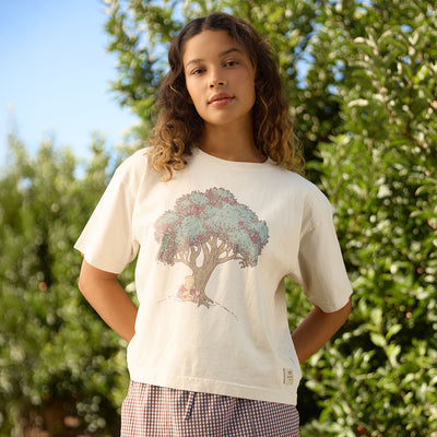 Disney Winnie the Pooh & Tree Oversized Tee, Natural