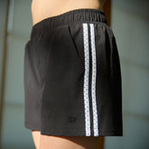 Sideline Track Shorts, Black Dot