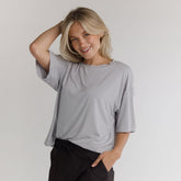 Perfect Oversized Bamboo Tee, Cloud