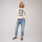 Disney Stealing Hearts Crew Sweatshirt, Natural