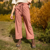 Audrey Wide Leg Pants, Pumpkin Gingham