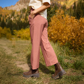 Audrey Wide Leg Pants, Pumpkin Gingham