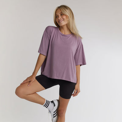 Perfect Oversized Bamboo Tee, Lavender