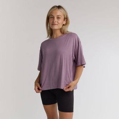 Perfect Oversized Bamboo Tee, Lavender