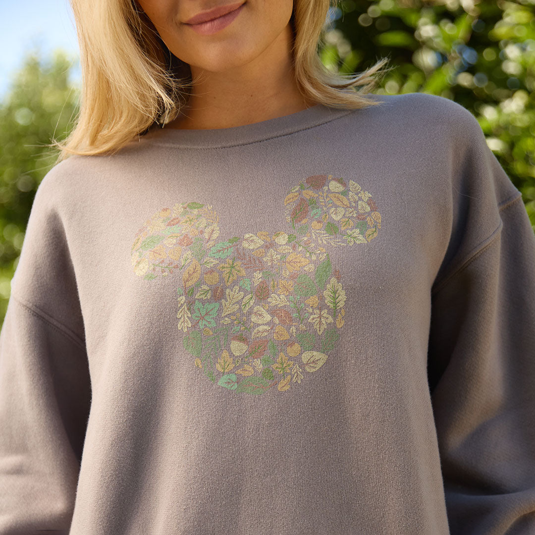 Disney Mickey Harvest Crew Sweatshirt, Brown - Albion Fit