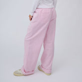 Striped Button Trouser, Blush