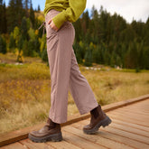 Audrey Wide Leg Pants, Toffee Gingham