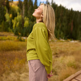 Serena Ribbed Top, Chartreuse