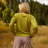 Serena Ribbed Top, Chartreuse