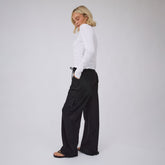 Drawcord Cargo Pants, Black