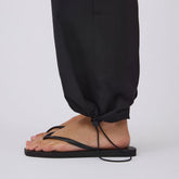 Drawcord Cargo Pants, Black