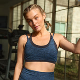 Double Exhale Bra, Blue