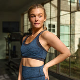 Double Exhale Bra, Blue