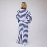 Bell Long Sleeve Tee, Royal/White Stripe