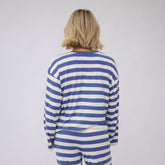 Bell Long Sleeve Tee, Royal/White Stripe