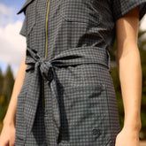 City Jumpsuit, Olive Gingham