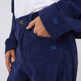 High Rise Barrel Pants, Corduroy