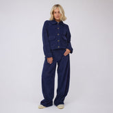 High Rise Barrel Pants, Corduroy