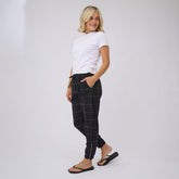 Black Windowpane Jetsetters