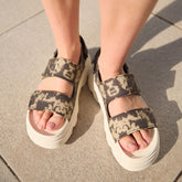 Sorel Kinetic Sunchase Ankle Strap, Black/Chalk