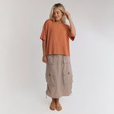 Perfect Oversized Bamboo Tee, Marmalade
