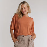 Perfect Oversized Bamboo Tee, Marmalade