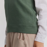 Atlas Ribbed Vest, Green