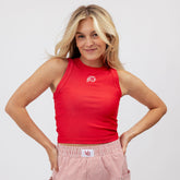 Utah High Neck Tank, Red - Feather