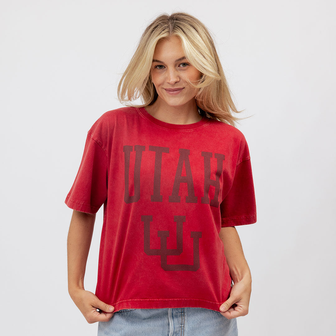 Utah Oversized Tee, Red - Utah - Albion Fit