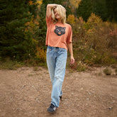 Perfect Oversized Bamboo Tee, Spooky Kitty