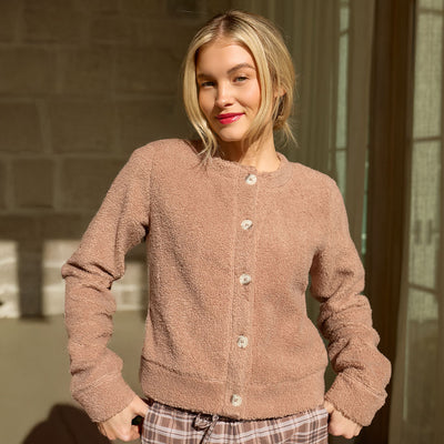 Alta Sherpa Cardigan, Toffee