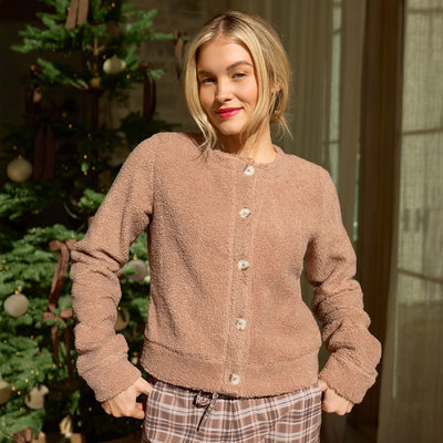 Alta Sherpa Cardigan, Toffee